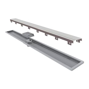 Ralo Linear Elleve Royal 117 90cm com Tampa Inox