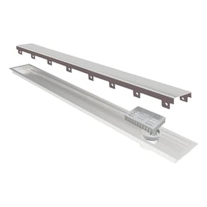Ralo Linear Elleve Multimaster 285 180cm com Tampa Inox