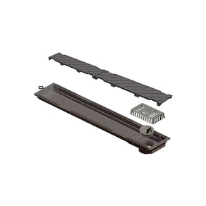 Ralo Linear Novii Seco 6084 50cm Saída na Extremidade com Tampa Oculta