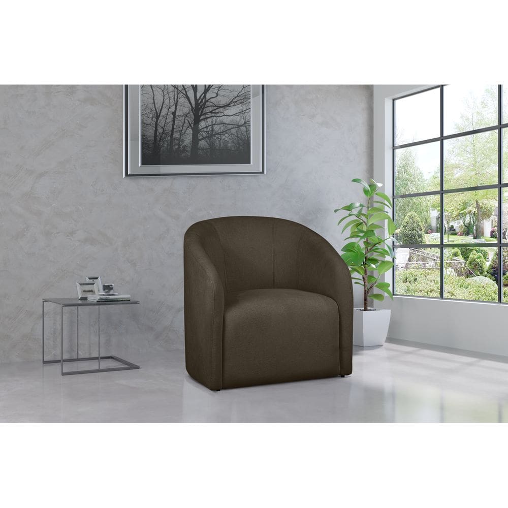 Kit 2 Poltronas Decorativa Julia Boucle Marrom - LM DECOR