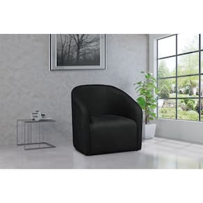 Poltrona Decorativa Julia Veludo Preto - LM DECOR