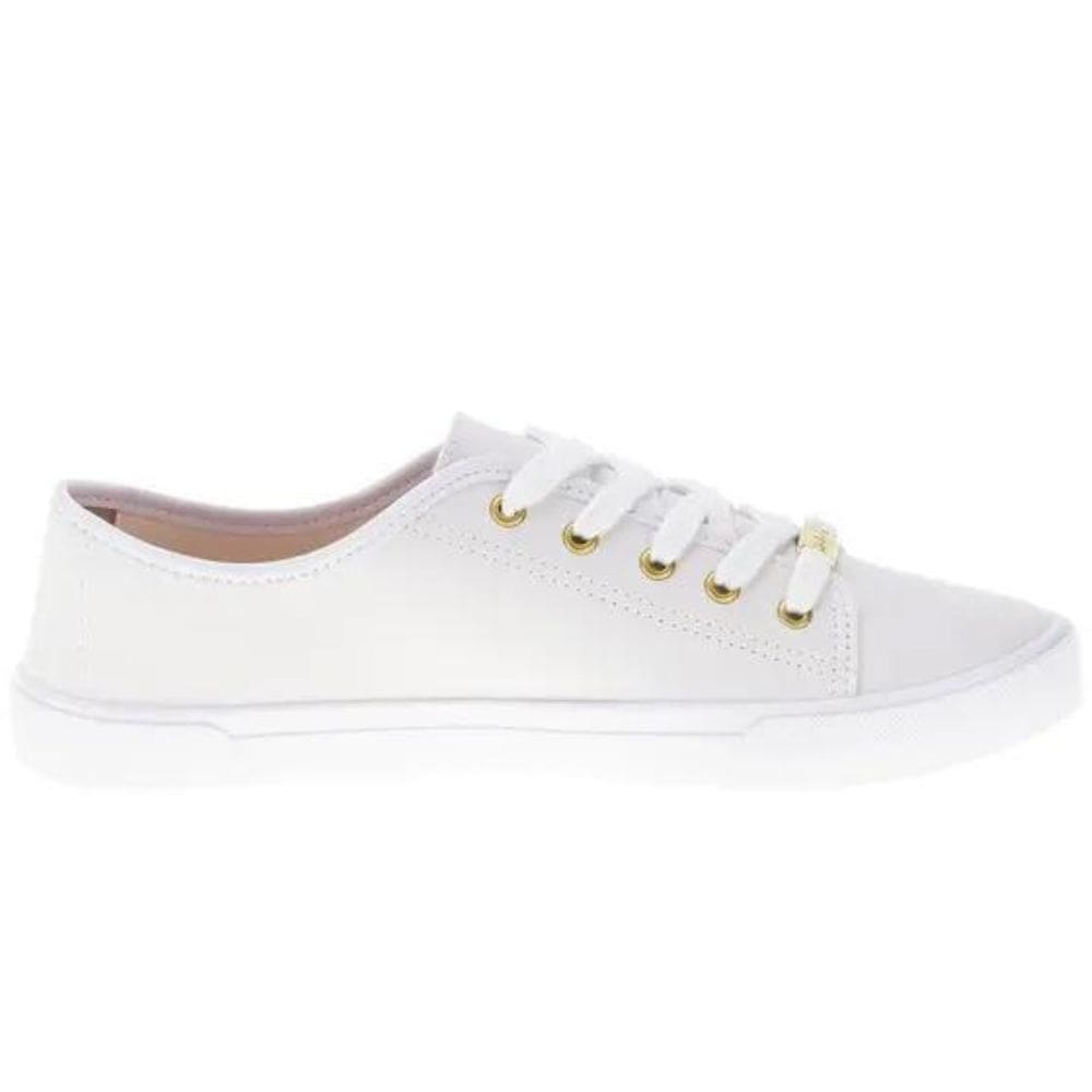 Tenis Casual Moleca Liso Feminino Branco