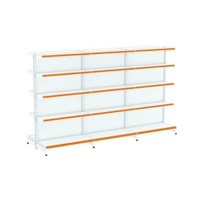 Kit 3 Módulos de Gôndolas Centro 1,70 FIT40 Branco Amapá