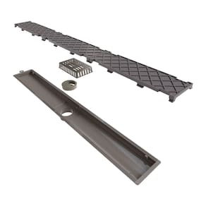 Ralo Linear Novii Seco 8881 75cm Saída Central com Tampa Oculta