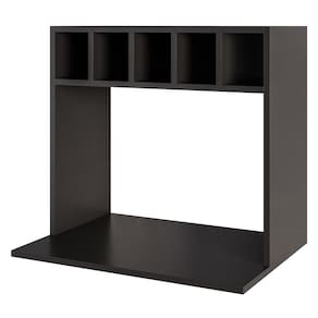 Suporte Micro-Ondas Forno Armário Aéreo com Adega 60cm Lótus M24 Preto - Mpozenato