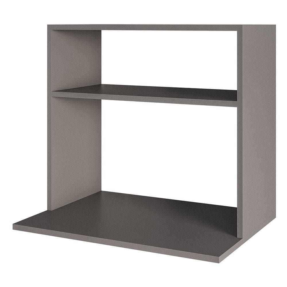 Suporte Micro-Ondas Forno Armário Aéreo 60cm 1 Prateleira Aura M24 Grafite - Mpozenato