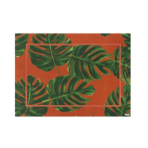 Lugar Americano Em Tecido Jacquard Contorno Bordado 50x36cm Mameg Costela de Adão