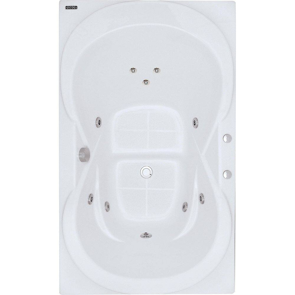 Banheira Hidromassagem Astra Due Luxo 170cmx90cmx44cm - 04 Jatos Acrílico P2 Sem Aquecedor 220V