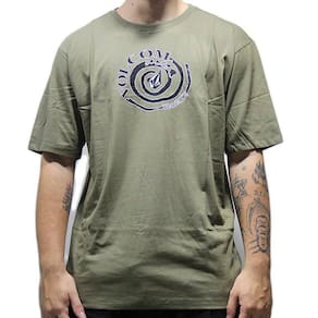 Camiseta Volcom Barrelz WT24 Masculina Verde Militar
