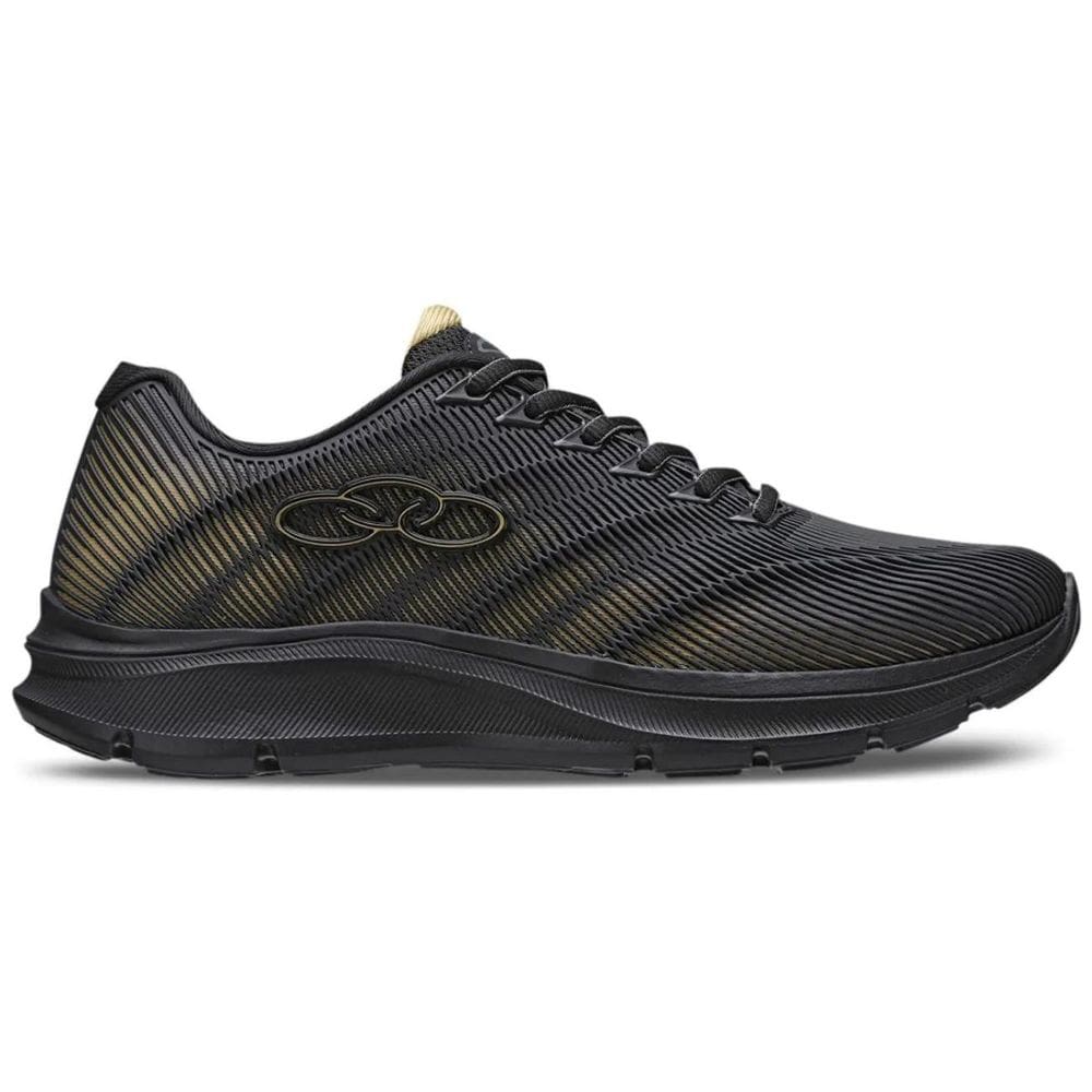 Tênis Olympikus Venum Preto Dourado Masculino Conforto