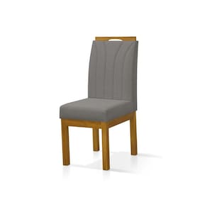 Kit 2 Cadeiras para Sala de Jantar Portinari Cinza Claro