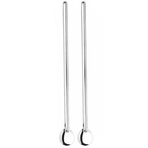 2 Colheres Bailarina Inox para Drinks Gin Coquetel Suco Longa Barman 30cm Mexer Simonaggio