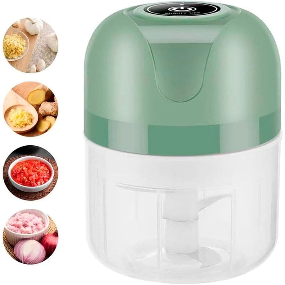 Mini Processador Elétrico 110V/220V Para Cozinha Moderna