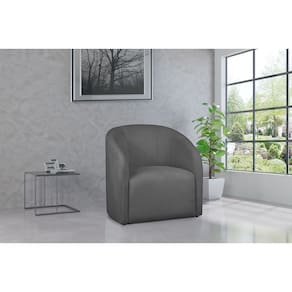 Kit 2 Poltronas Decorativa Julia Boucle Cinza - LM DECOR