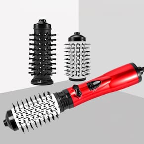 Escova Rotativa 2 Em 1 Com Fio 2 Pentes Potente