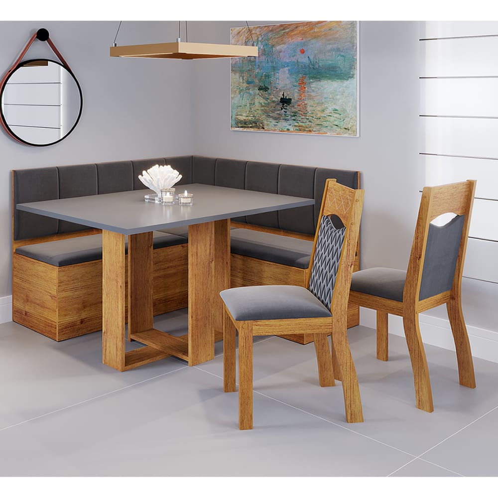 CANTO ALEMAO COM MESA E CADEIRAS | Casas Bahia