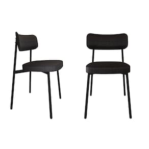 Cadeira Alloa Fixa com 4 Pés 500 X 447 X 838 Mm com 2 Unidades Corriente Preto/Preto Epoxi