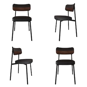 Cadeira Alloa Fixa com 4 Pés 500 X 447 X 838 Mm com 4 Unidades Corriente Preto/Whisky/Preto Epoxi