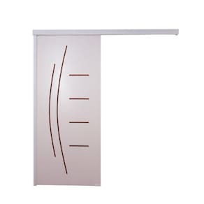 Porta De Correr Branco Prime Frisada Smille 210x100