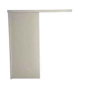 Porta De Correr Laqueada Cinza 210x80