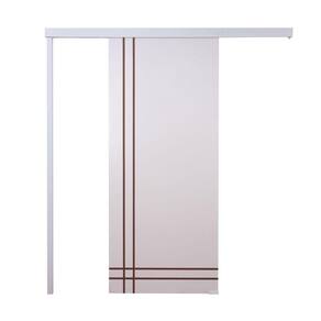 Porta De Correr Branco Prime Frisada F06 210x100