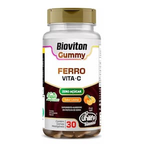 Ferro + Vitamina C 30 Gomas Mastigáveis