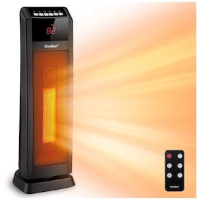 Aquecedor de Cerâmica Elétrico Portátil, 3 Configurações e Controle Remoto,1500W, 110V, GIVEBEST HPQ15C EA, Preto