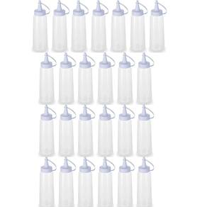 25 Bisnagas de Condimentos Plásticas 250ml para Molhos Ketchup Maionese Plasvale Profissionais