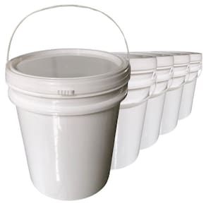 Balde 5L Para Oleo De Canola 5 Pçs