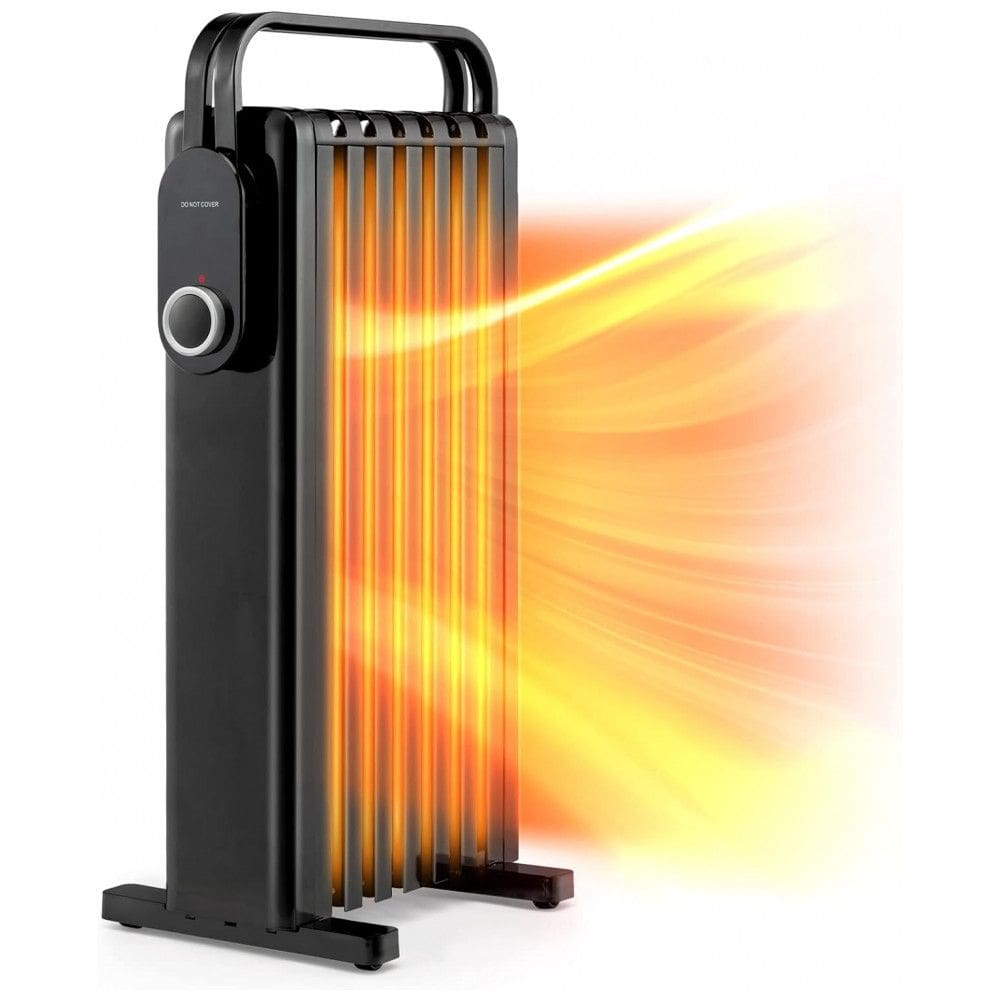 Aquecedor Elétrico a Óleo com 3 Modos, Proteção Contra Superaquecimento e Silencioso, 1500W 110V, GOFLAME, Preto