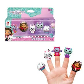Dedoches Com 5 Personagens A Casa Mágica Da Gabby 5Cm Líder