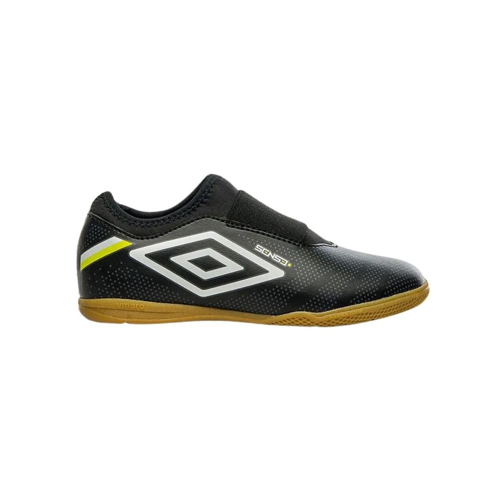 Chuteira Umbro Adamant Jr Futsal Infantil Preto Branco
