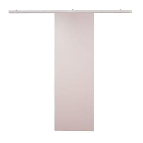 Porta De Correr Branco Prime Com Kit Alumínio Branco - 210x110