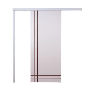 Porta De Correr Branco Prime Frisada F06 210x70