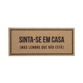 Capacho Vinil Sinta Se Em Casa 30X70cm Kapazi