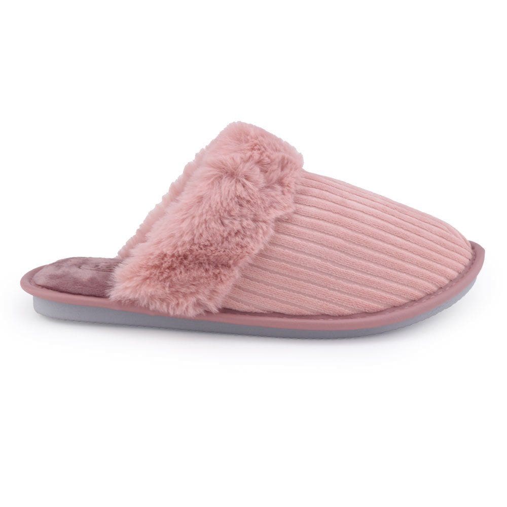 Chinelo Pantufa Fem Leffa 870 Rose inverno frio