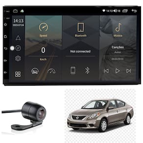 Central Multimídia Versa 2013 2014 2015 2016 2017 2018 2019 Tela IPS de 7" Polegadas Quad Core 2GB Carplay e Android Auto GPS + Câmera de ré