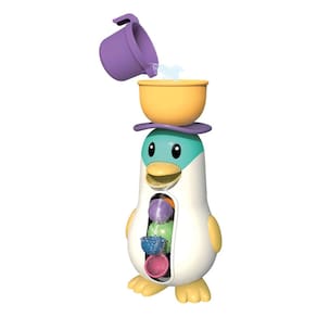 Brinquedo de Banho Divertido Infantil Pinguim Solta Água Pela Boca Cascata Polibrinq