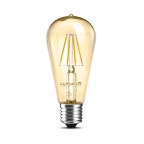 Lampada Led Filamento Vintage Pera St64 4W 2400K E27 Lumanti