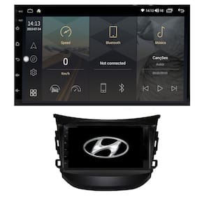 Central Multimídia HB20 2014 2015 2016 2017 2018 2019 Tela IPS de 7" Polegadas Quad Core 2GB Carplay e Android Auto GPS + Câmera de ré