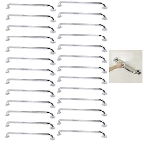 Alça de Apoio 80cm Barra Inox Kit 26 Unidades Idoso Cadeirante Banheiro Box Suporte