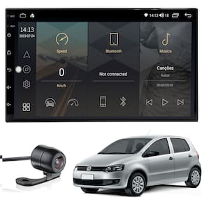 Central Multimídia Fox 2011 2012 2013 2014 2015 2016 sem rádio Tela IPS de 7" Polegadas Quad Core 2GB Carplay e Android Auto GPS + Câmera de ré