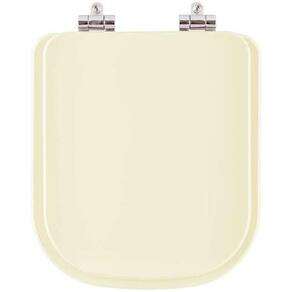 Assento Sanitário Soft Close Quadra Creme (bege claro) para vaso Deca