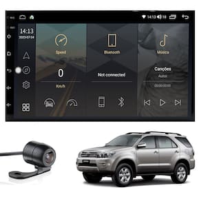 Central Multimídia Hilux SW4 2006 2007 2008 2009 2010 Tela IPS de 7" Polegadas Quad Core 2GB Carplay e Android Auto GPS + Câmera de ré