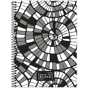 Caderno Univ 10 Matérias 160Fls Back To Black Espiral Foroni