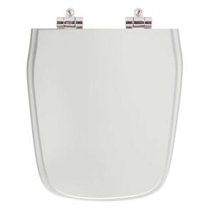 Assento Sanitário Poliester Soft Close Imperium Cinza Prata para vaso Celite