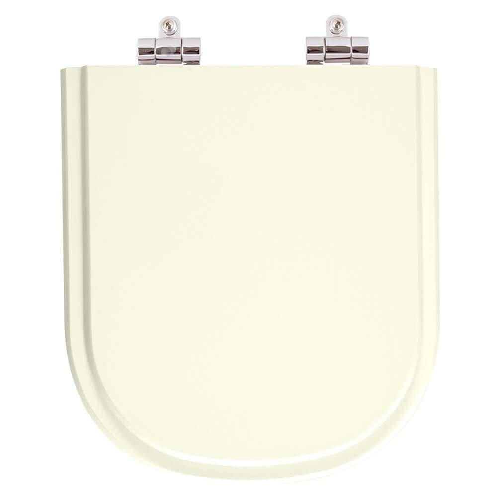 Assento Sanitário Poliéster Soft Close Flox Marfim (Bege Claro) para vaso Fiori