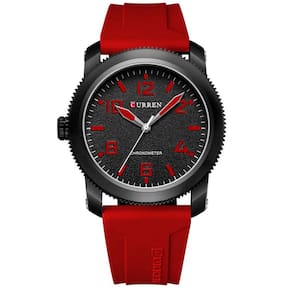 relógio de pulso de quartzo masculino com pulseira de silicone impermeavel