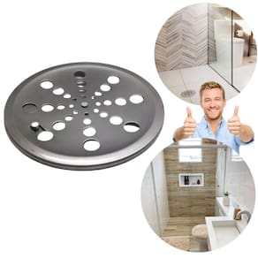 Tampa Ralo Grelha Redonda 15Cm Inox Abre/ Fecha Rotativo