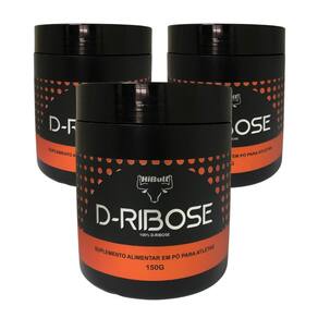 Kit 3 D- Ribose Power 100% Pure Energia Recuperação Atp 150G